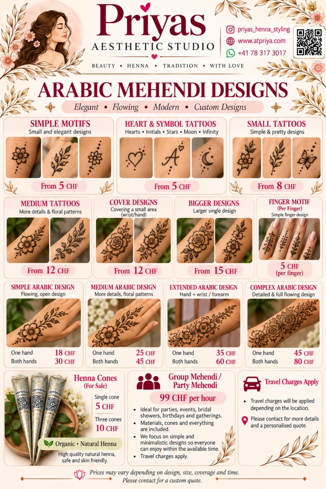 Arabic Mehendi Designs Flyer